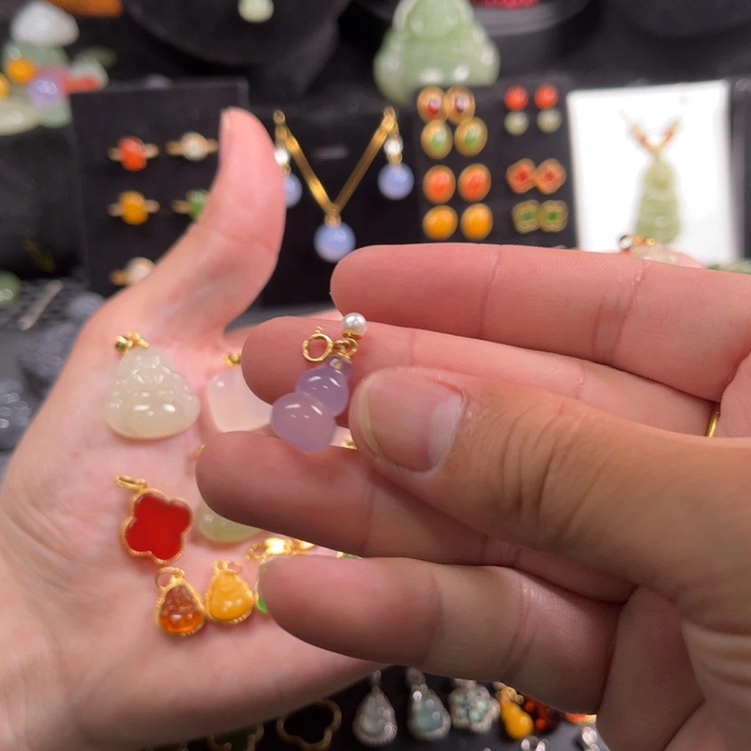 银S925镶嵌颈饰玛瑙/玉髓