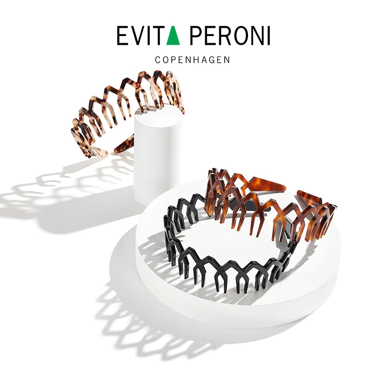 Evita Peroni/依慧达醋酸女皇冠洗脸发箍防滑发卡短发头箍ZB