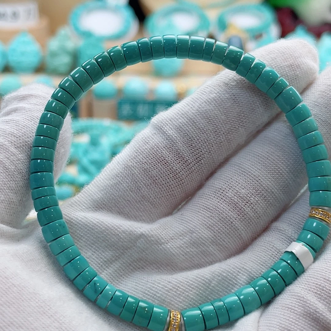 绿松石18K金镶嵌珠宝奇石5.3