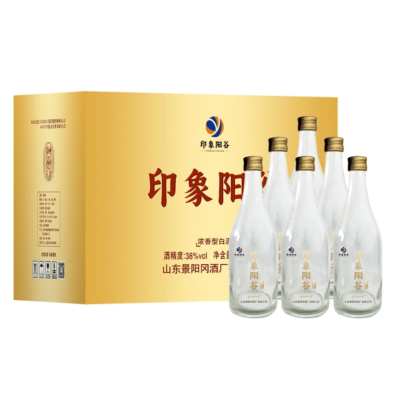 景阳冈【中秋特惠】38度印象阳谷浓香型白酒38度500ml*6
