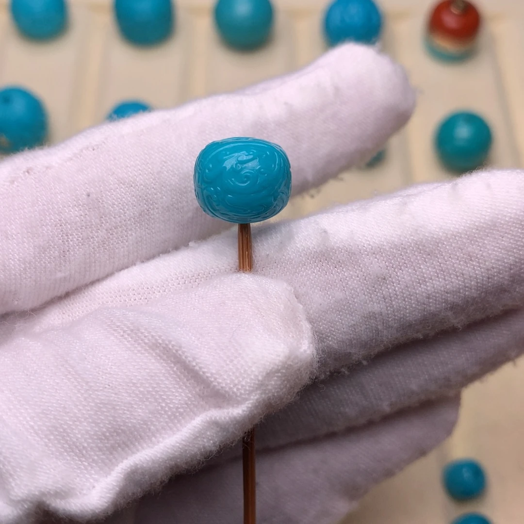 绿松石未镶嵌绿松石龙凤呈祥11.4