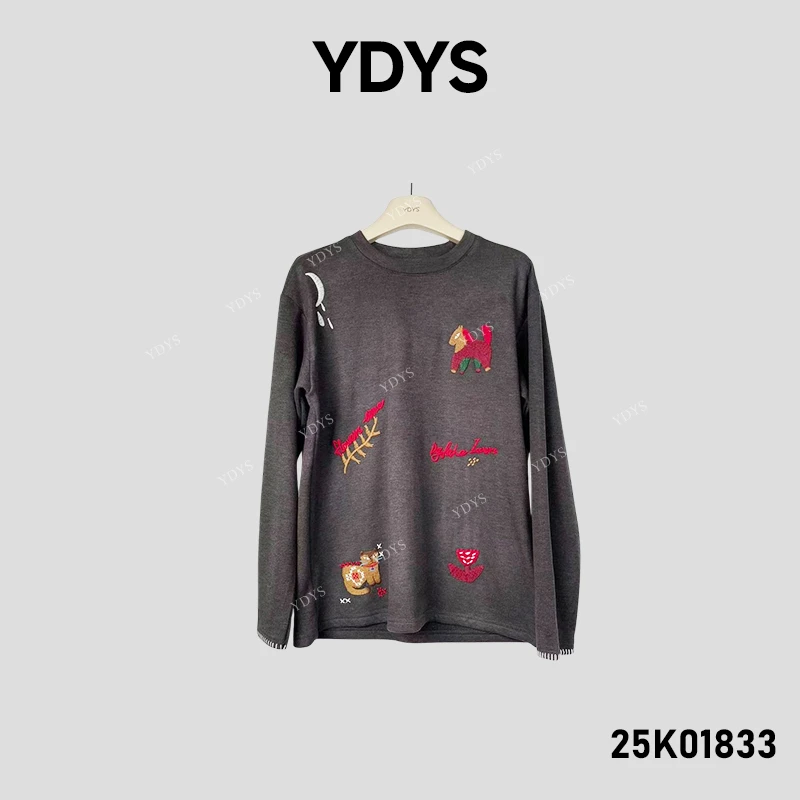 【YDYS】25K01833 2025新款时尚气质小众T恤