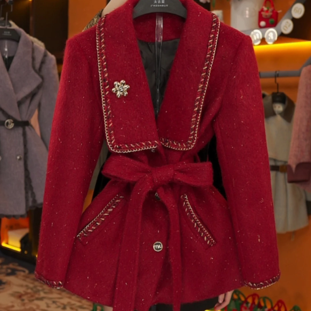 【泽天专属】白鸭绒羽绒服冬季设计师轻奢气质收腰外套LOVES-A1546