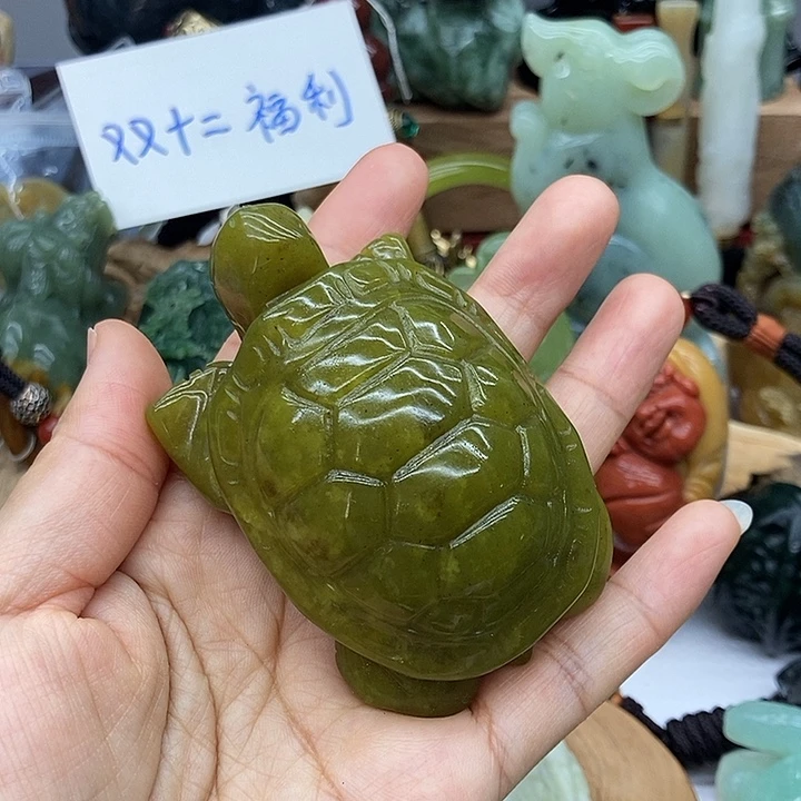 岫玉未镶嵌手把件