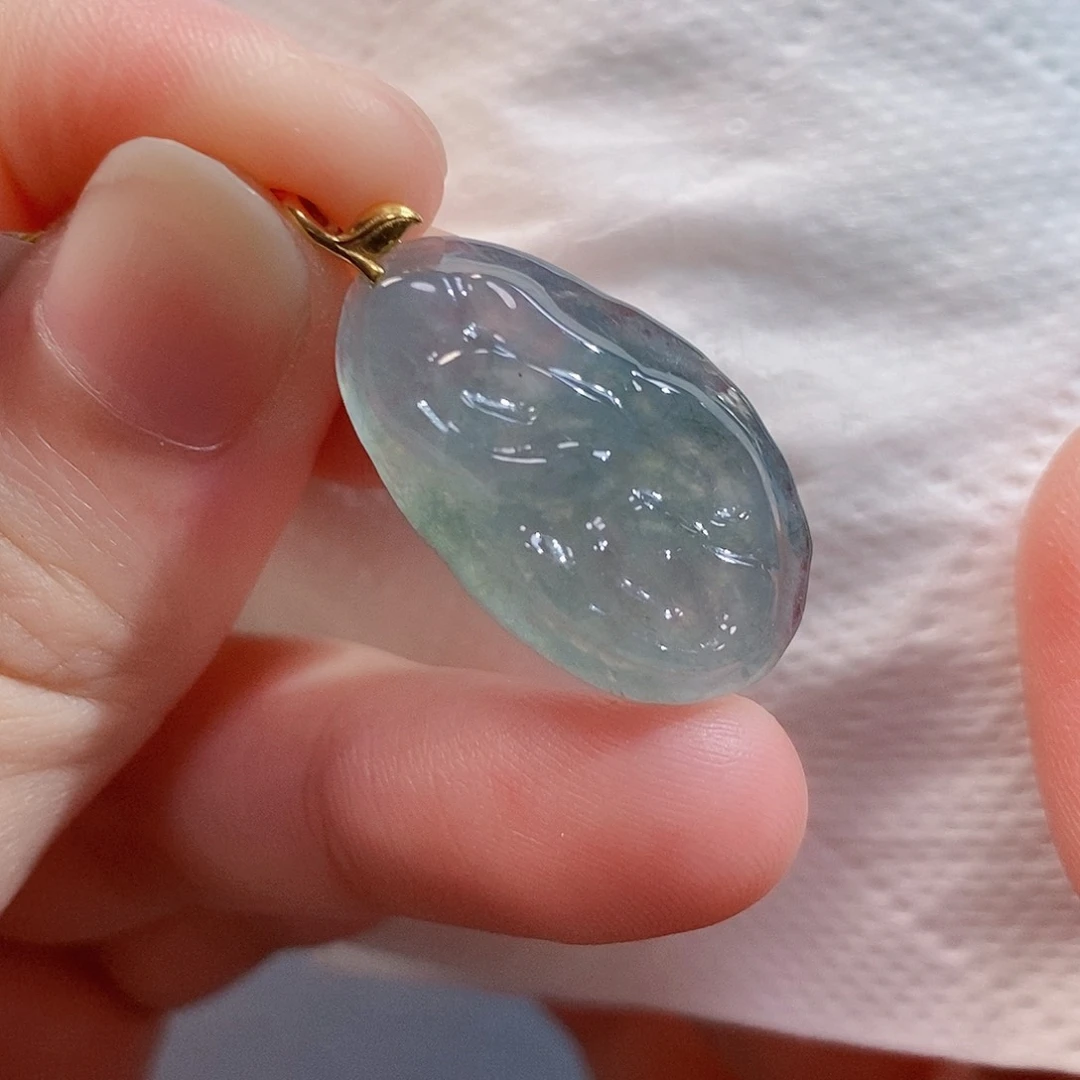 翡翠未镶嵌吊坠(不含链)3864