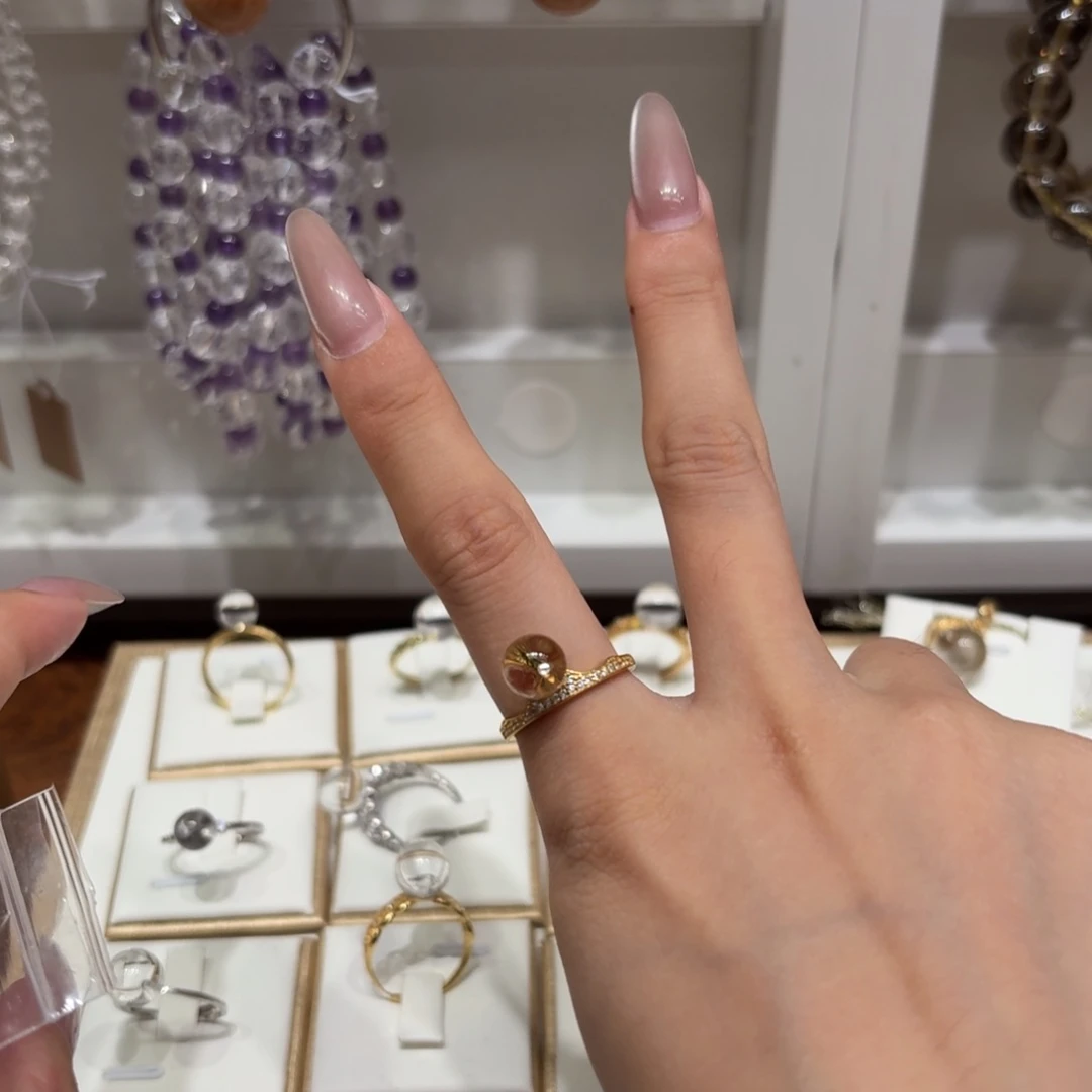 ****️烟晶手链银S925镶嵌雕刻