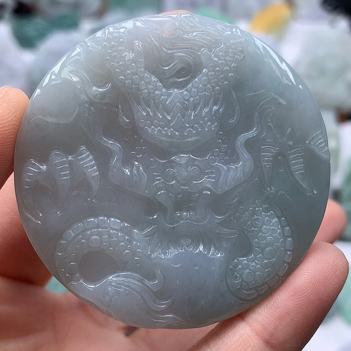 翡翠未镶嵌颈饰龙行天下福利