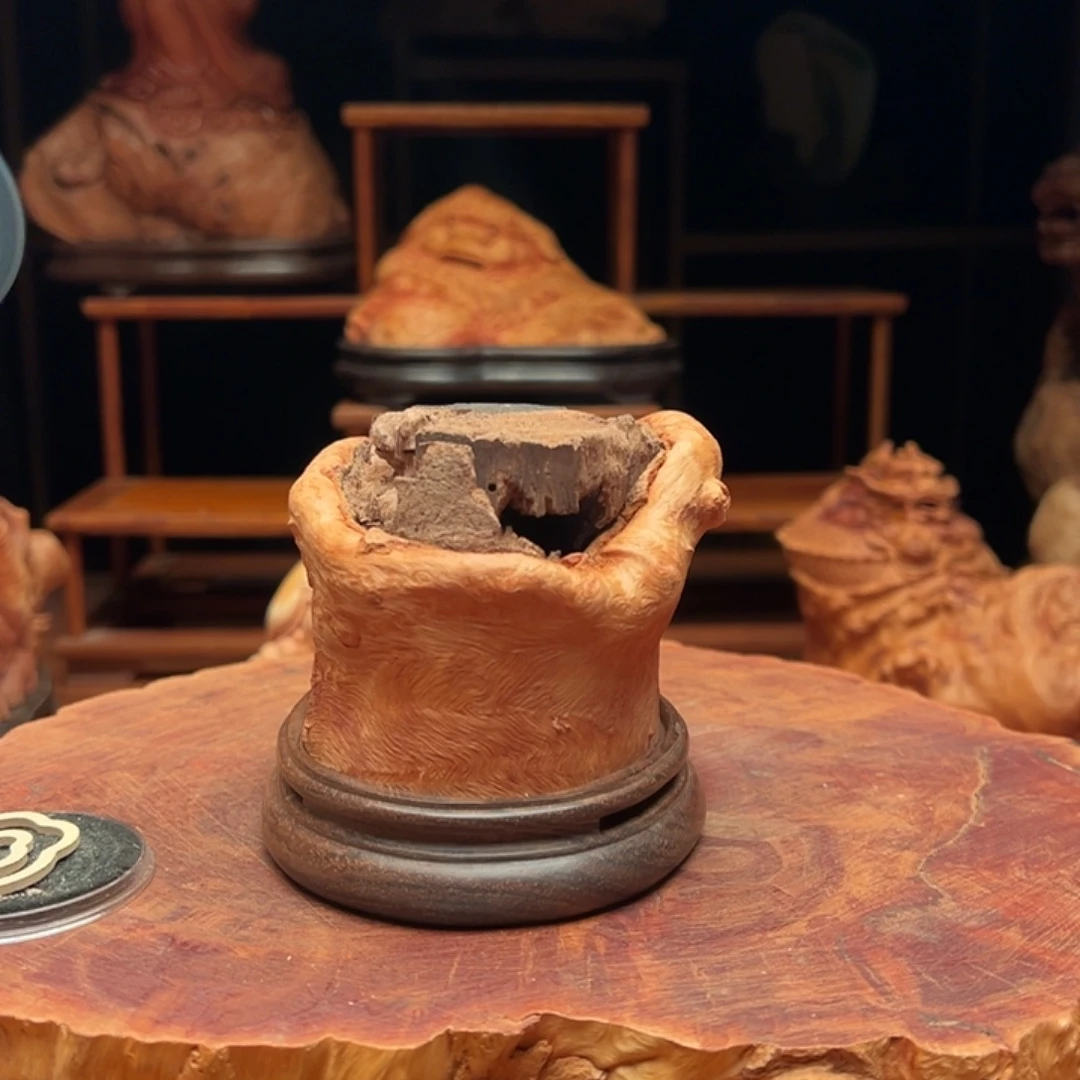 荔枝木荔枝木香炉摆件138