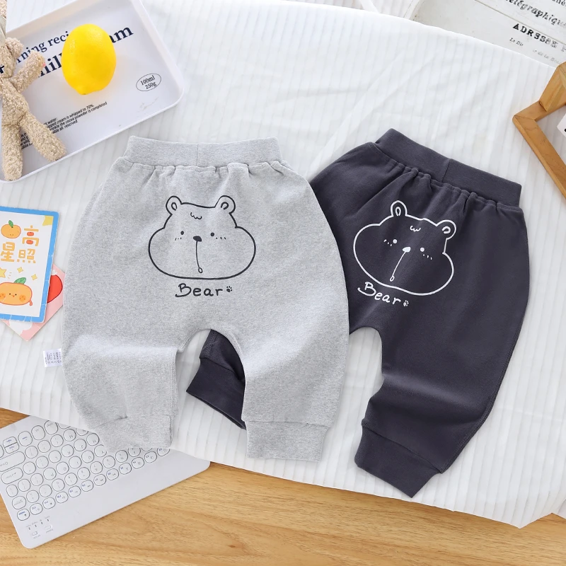 婴儿裤子春秋季纯棉外穿男女宝宝大屁屁PP裤小月龄婴幼儿秋装长裤