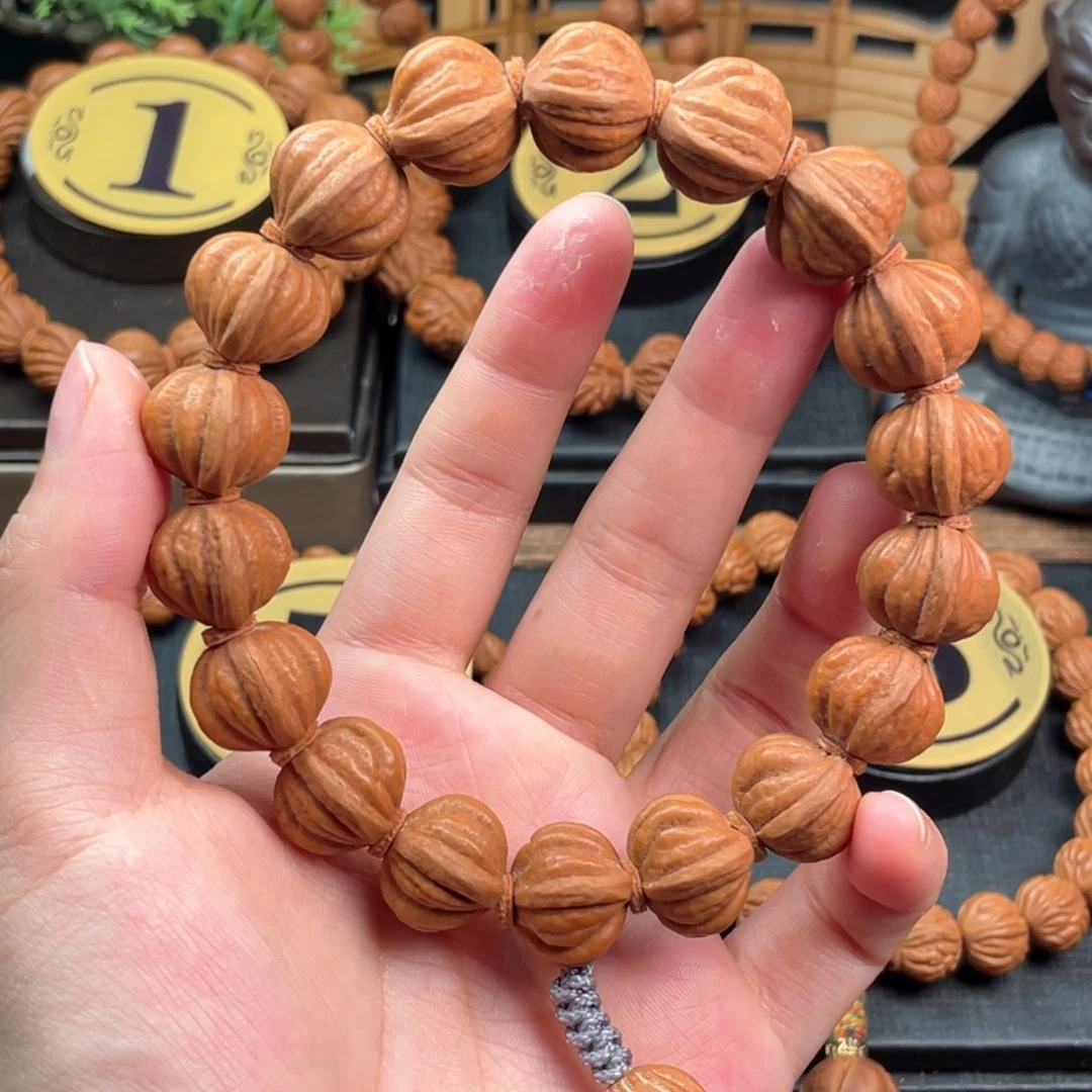 手串桃核佛手龙纹手持16