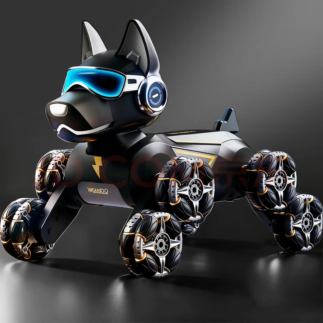 新款智能手势感应遥控机器狗电动玩具八轮越野车男孩儿童礼物