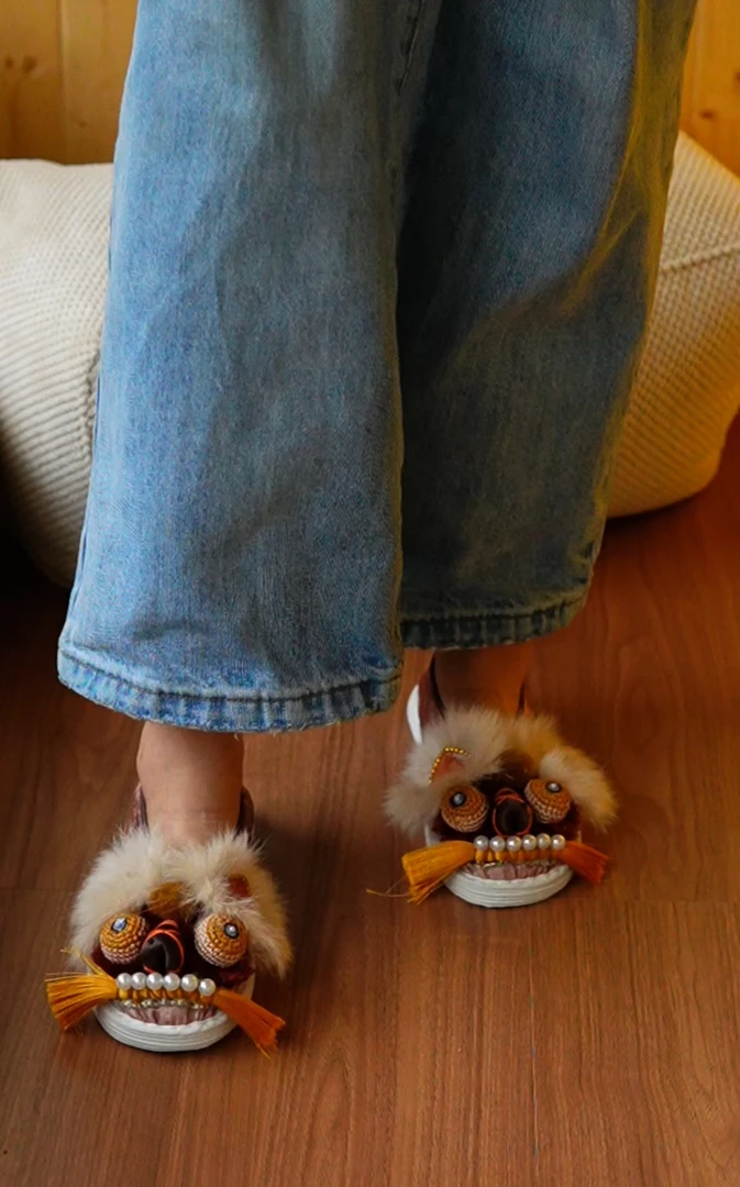 栖山筑食 中式千层底布鞋 虎头鞋