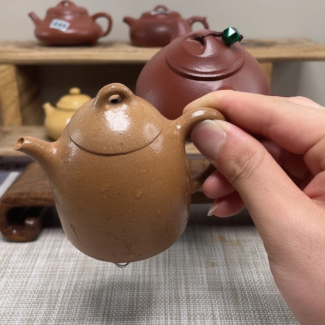 茶壶紫砂哎****哦原矿手工紫砂壶
