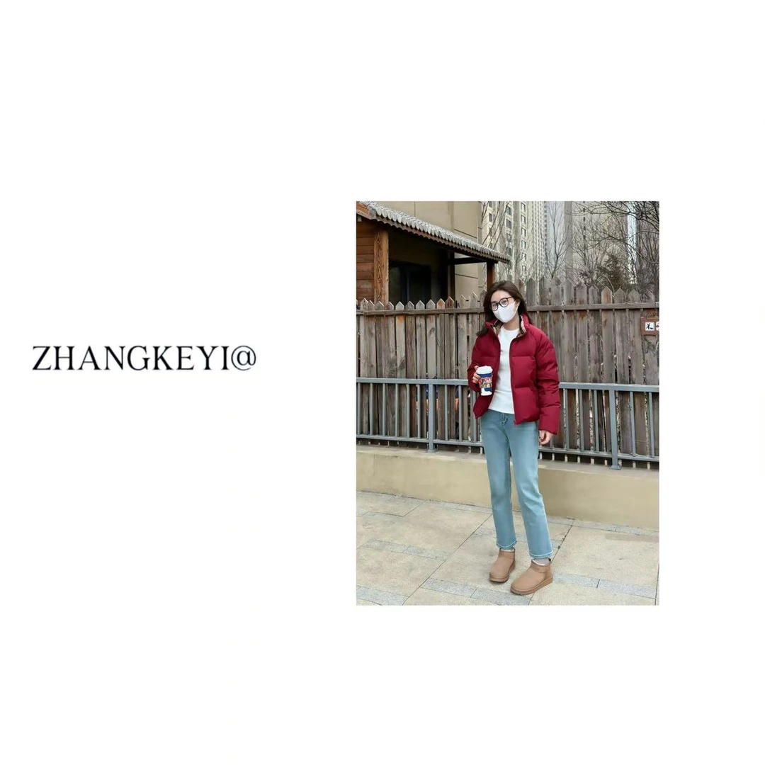 清仓【张可以】轻奢短款鹅绒服4011