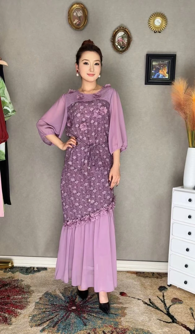 夏季时尚贵气典雅圆领宽松设计显瘦气质两件套