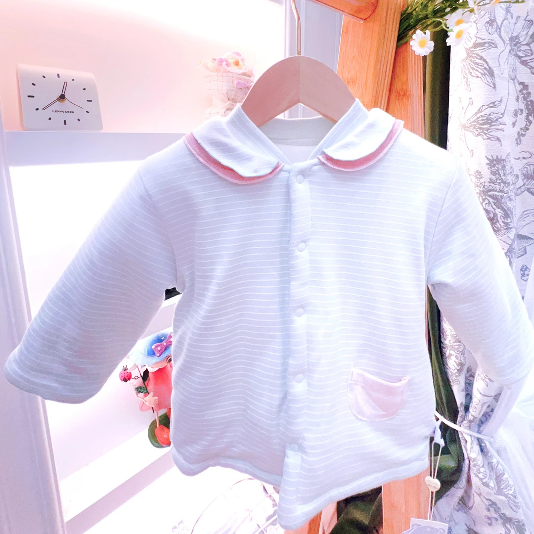 冬季单排扣上衣加背带裤套装婴儿儿童春秋女童长袖宝宝中厚棉服