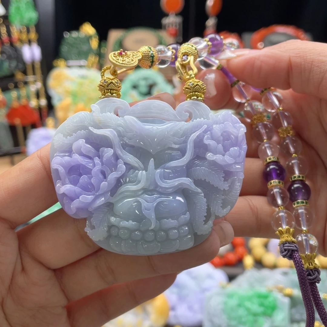 翡翠颈饰未镶嵌代编织