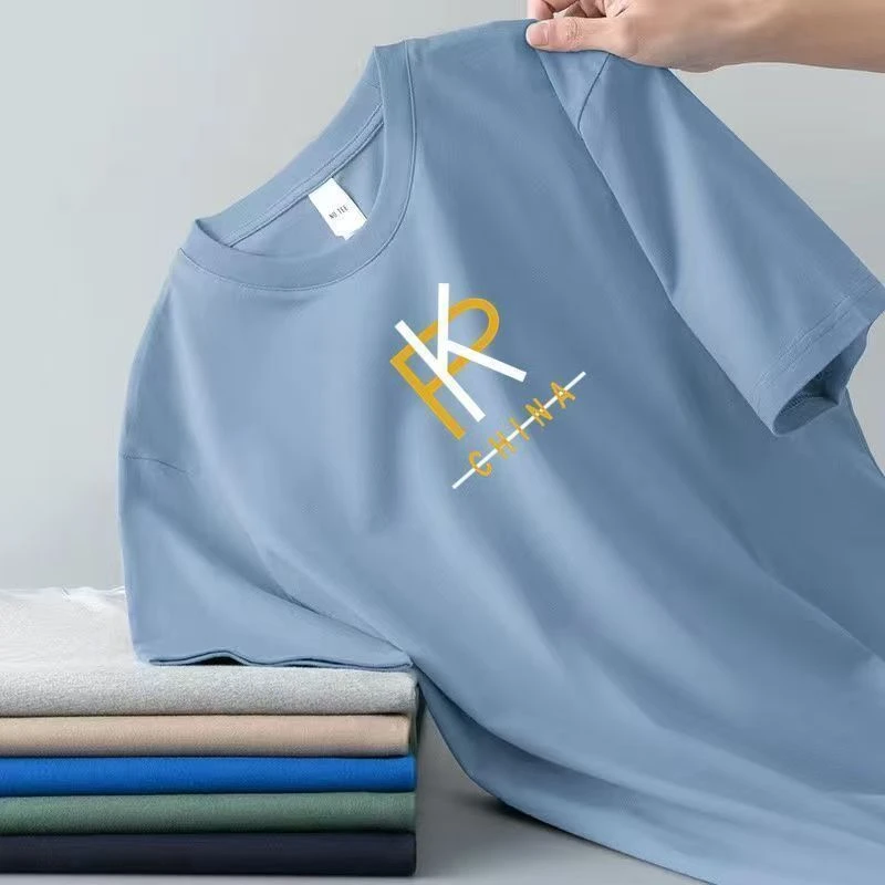 宽松圆领半袖上衣印花T恤时尚夏季休闲韩版潮流ins情侣