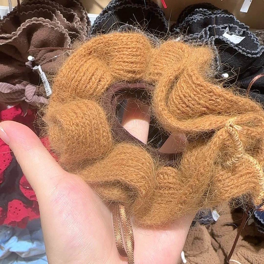 皮质非金属毛线发圈