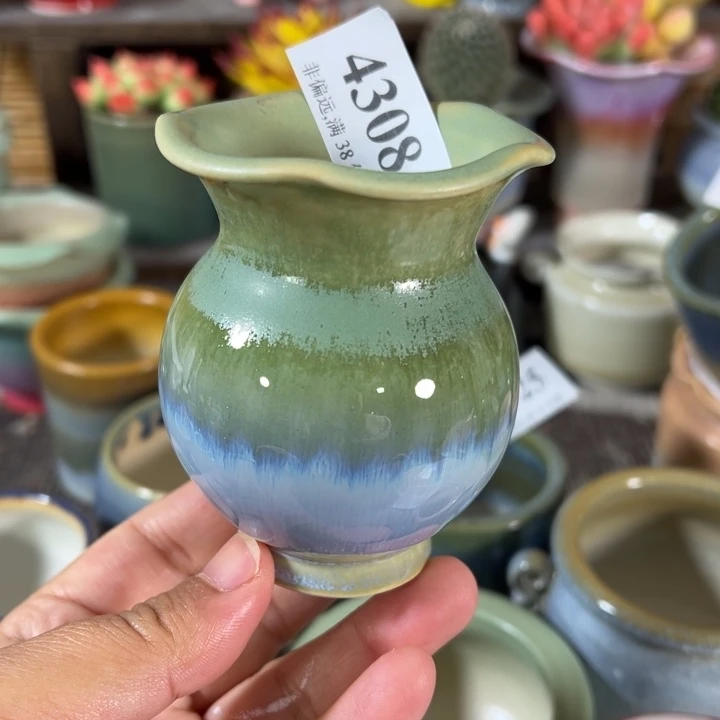 口5高8手工花盆满30包邮