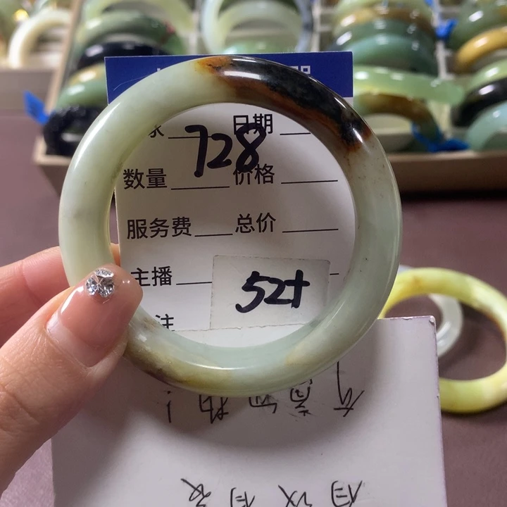 蛇纹石玉未镶嵌手镯728