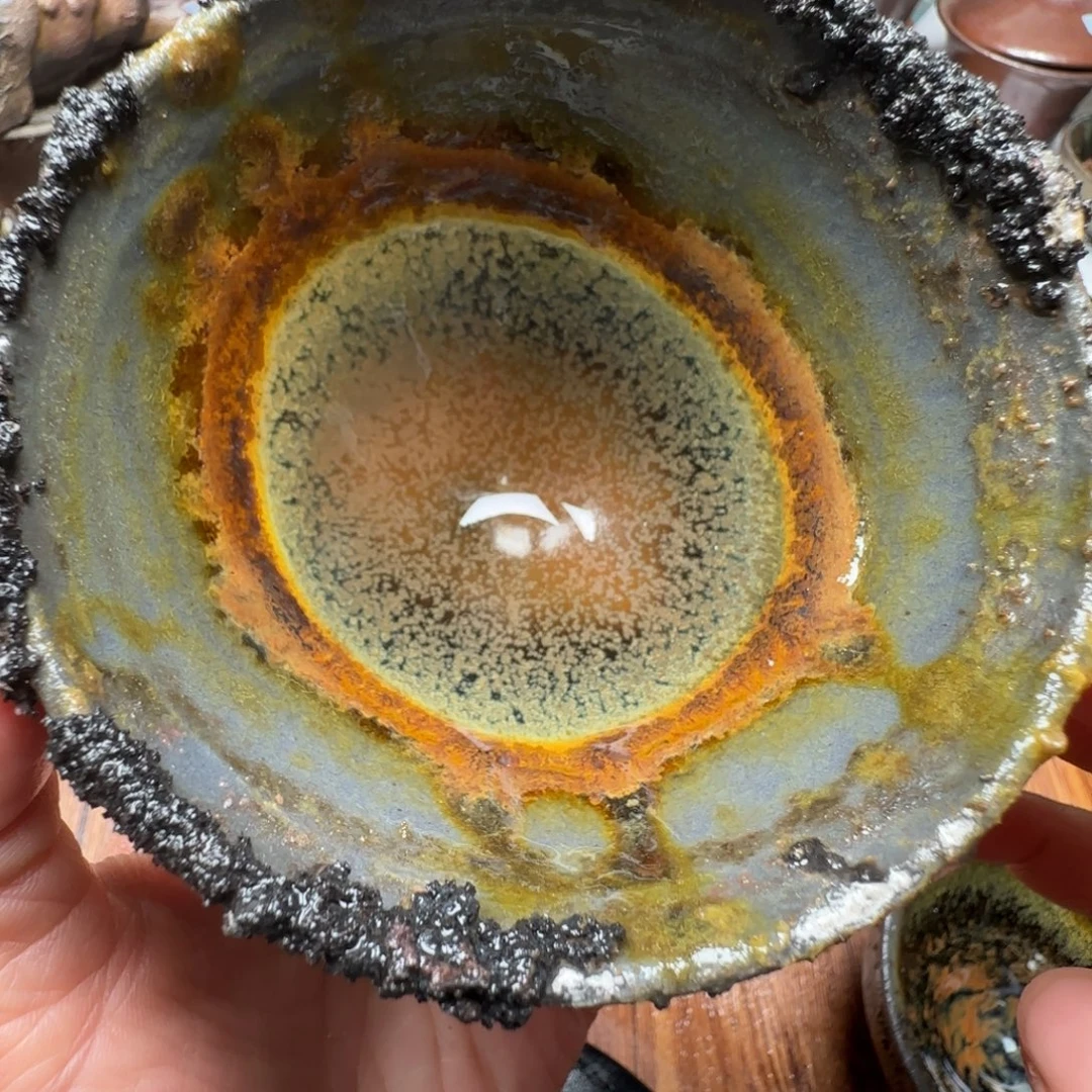 柴烧建盏茶盏茶杯992