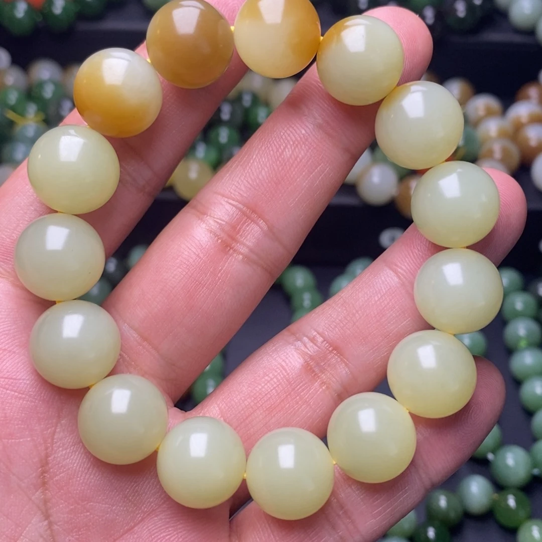 和田玉手串未镶嵌