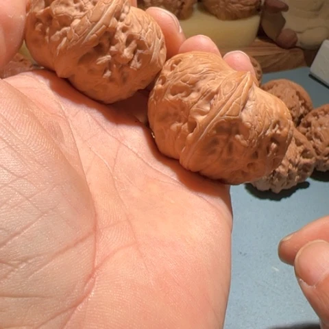 文玩核桃把件元宝44