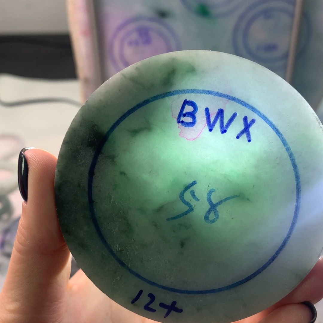 定制翡翠未镶嵌翡翠手镯60以内