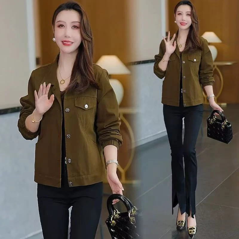 小个子时尚水洗牛仔外套女2025秋季新款洋气显瘦休闲百搭短款上衣