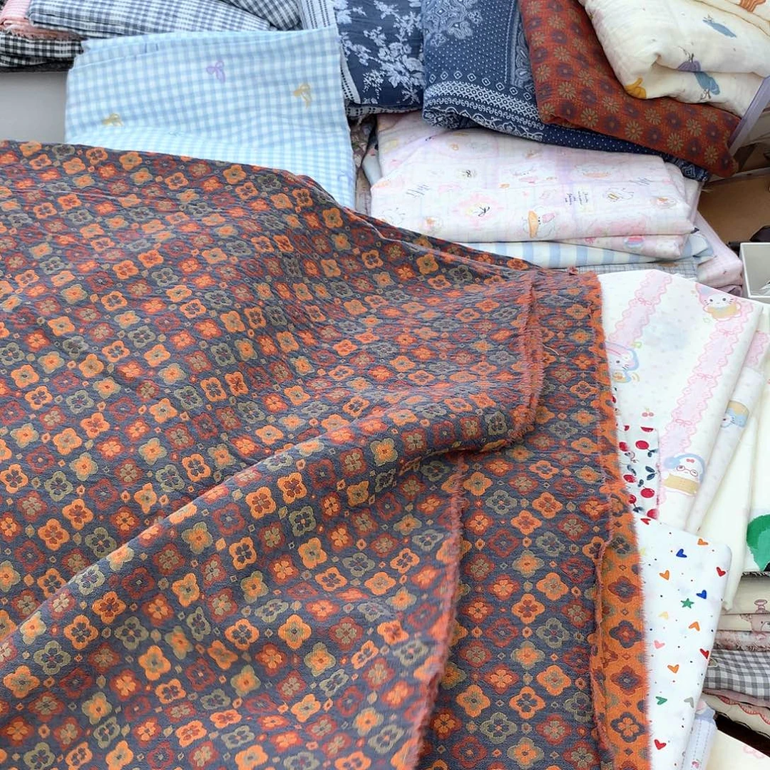 四叶草色织大提花双层纱A类全棉2.5米宽