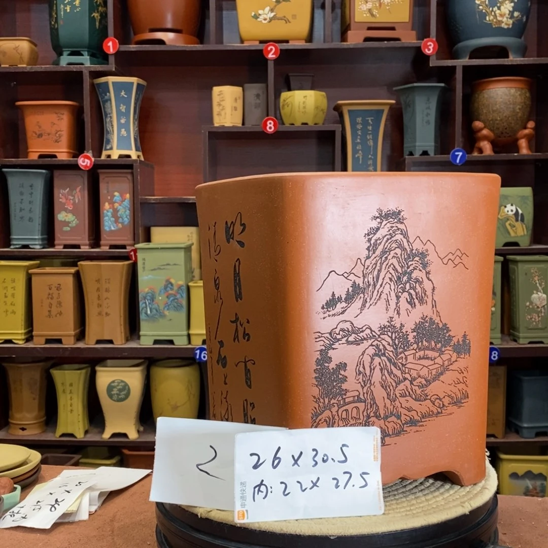 紫砂花盆紫砂花盆