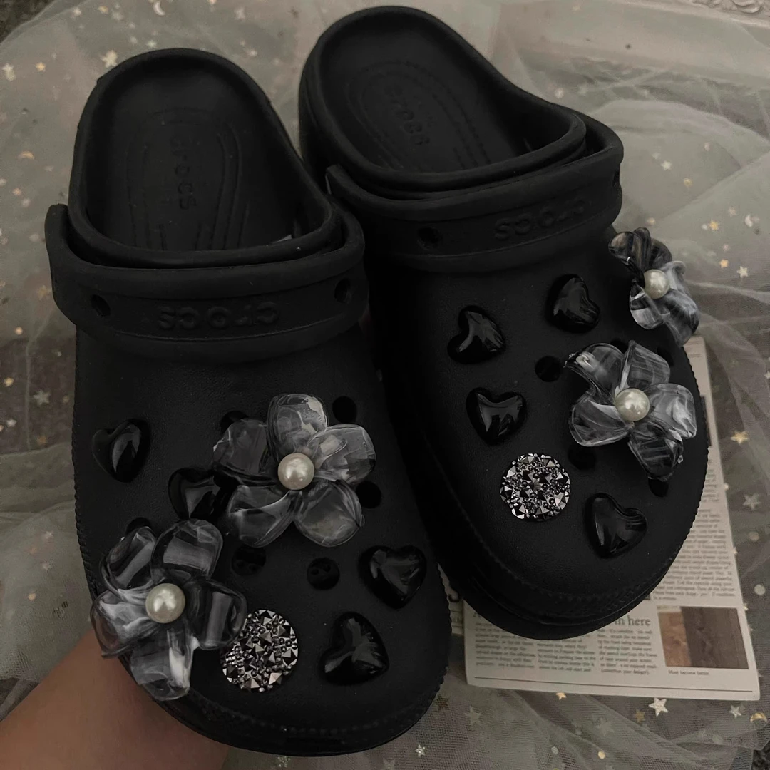 洞门永存卡骆驰crocs洞洞鞋配饰高级感甜酷鞋花鞋扣鞋面装饰配件