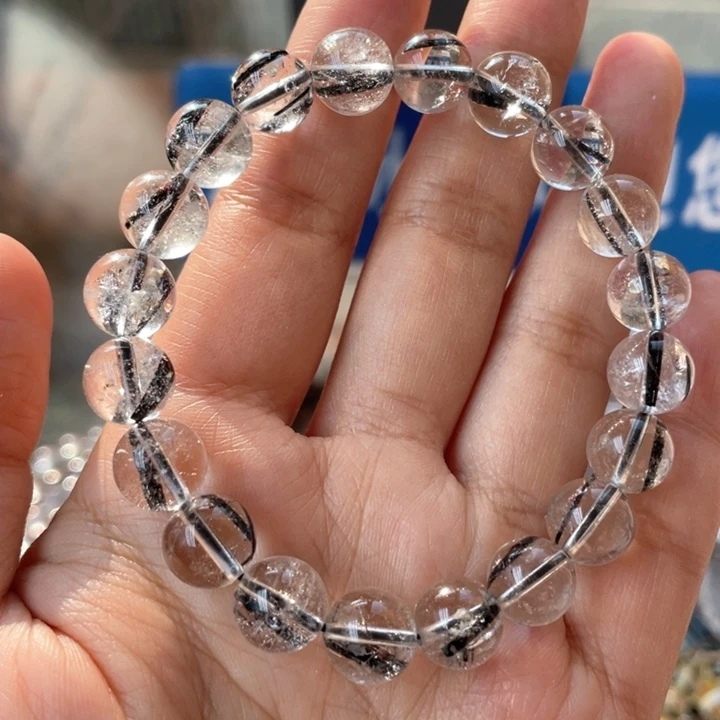 发晶手串未镶嵌黑钛金