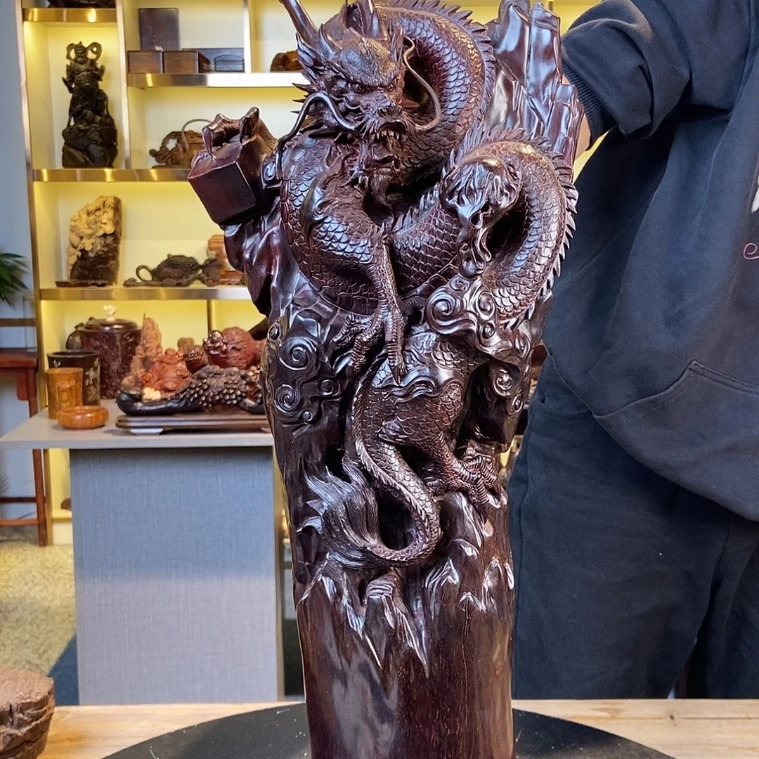 紫***晶紫檀木类端景台多样性