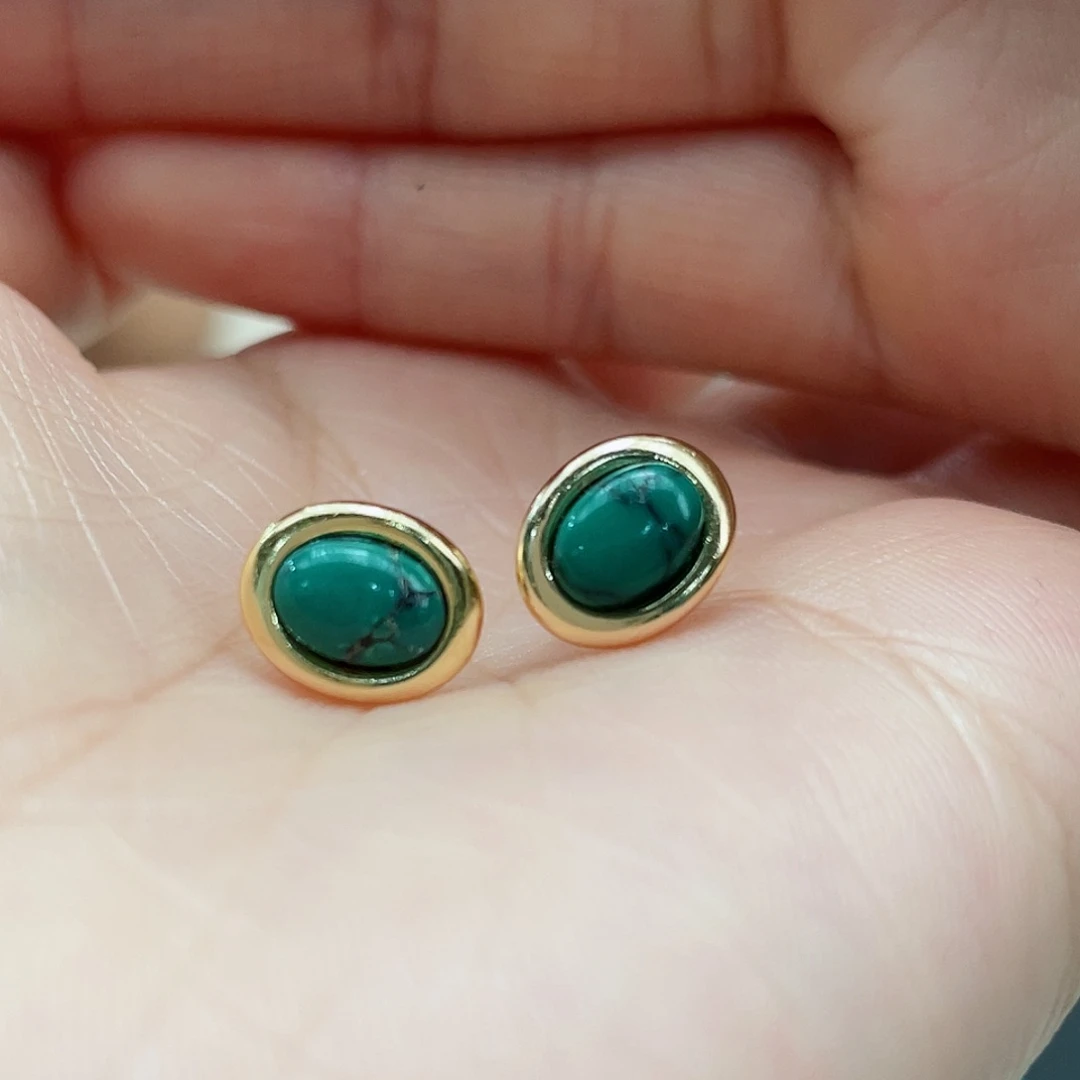 绿松石颈饰银S925镶嵌