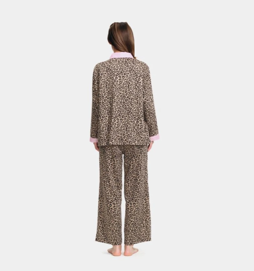 【KT棕豹纹】-棕豹纹-新款潮牌轻奢莱赛尔可外穿天丝棉居家服睡衣