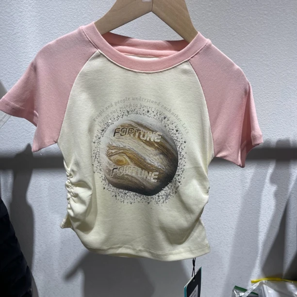 9736儿童星球卡腰T恤