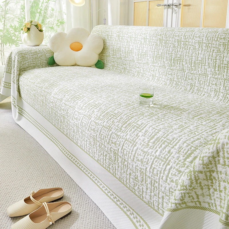 V/雅鹿凉感冰丝沙发盖布巾夏季2025新款全包万能防猫抓坐垫子夏天