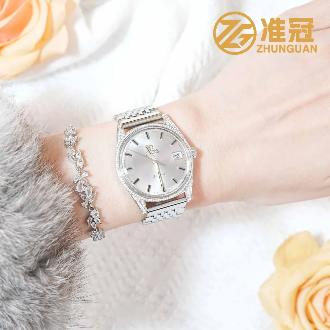 95新 Omega/欧米茄 34mm自动机械GH5349日内瓦系列名表杏1