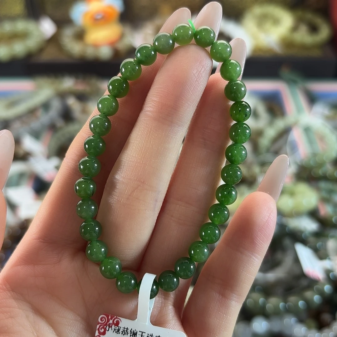 和田玉未镶嵌手链3