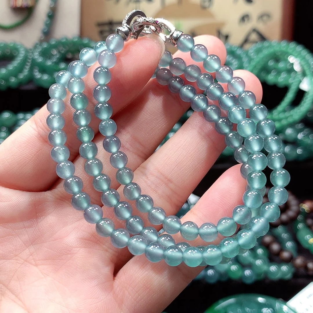 翡翠未镶嵌手链卡5.5