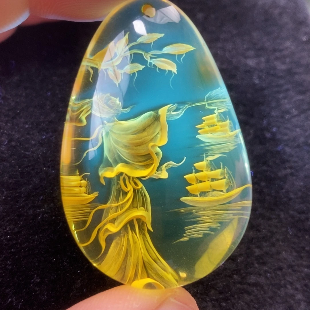 金珀未镶嵌吊坠(不含链)