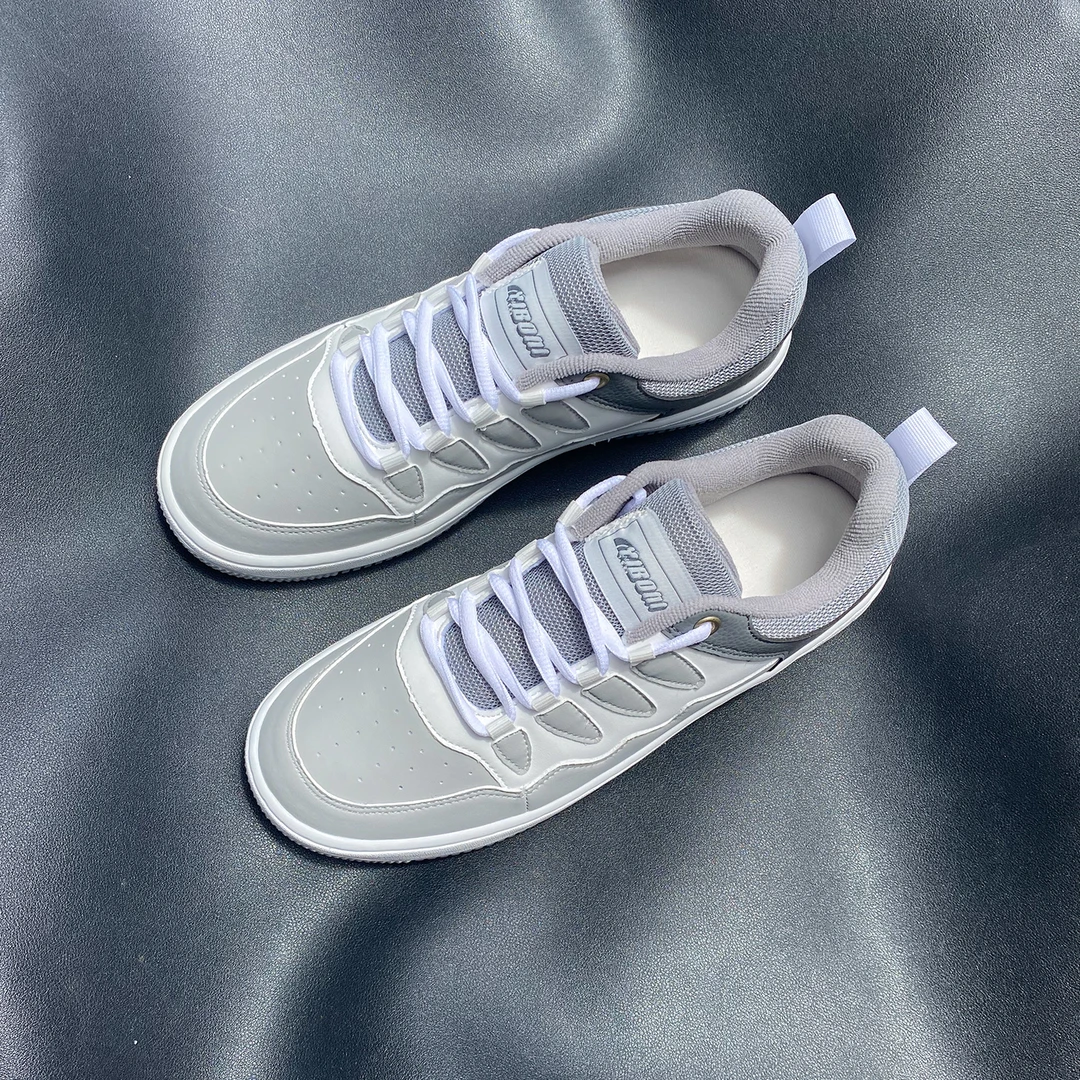 百搭旅游鞋四季休闲鞋潮流鞋子男爆款男士复古休闲2025灰色板鞋男