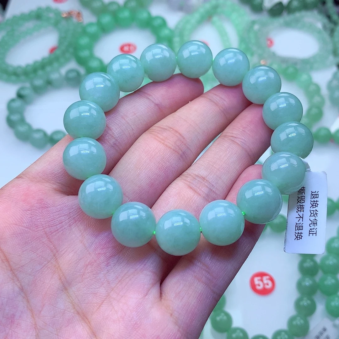 翡翠未镶嵌毛衣链卡13