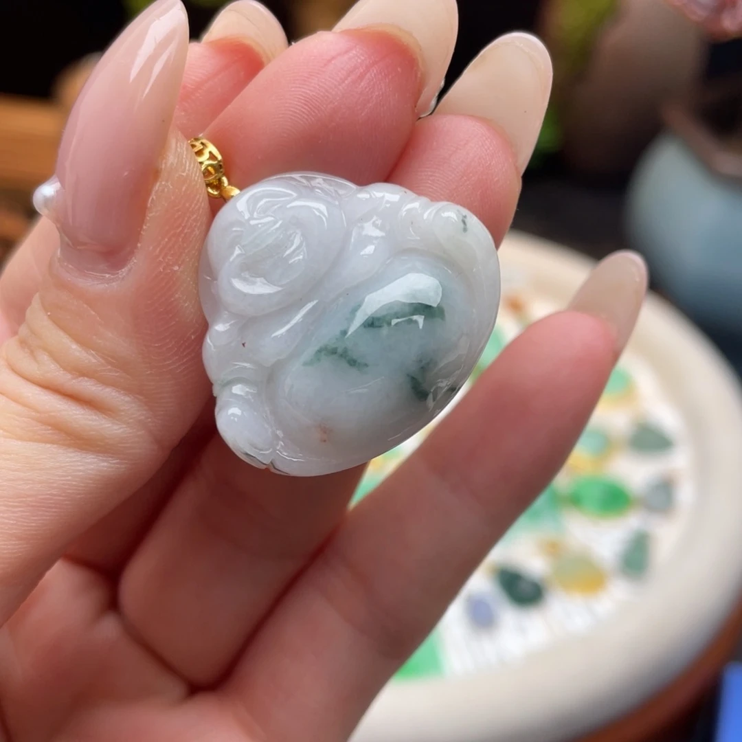 翡翠银S925镶嵌颈饰