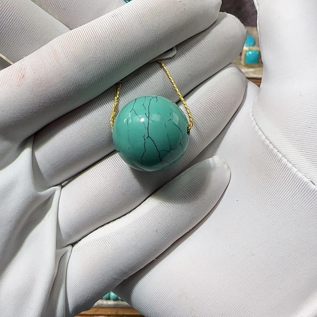 绿松石未镶嵌19mm➕单珠