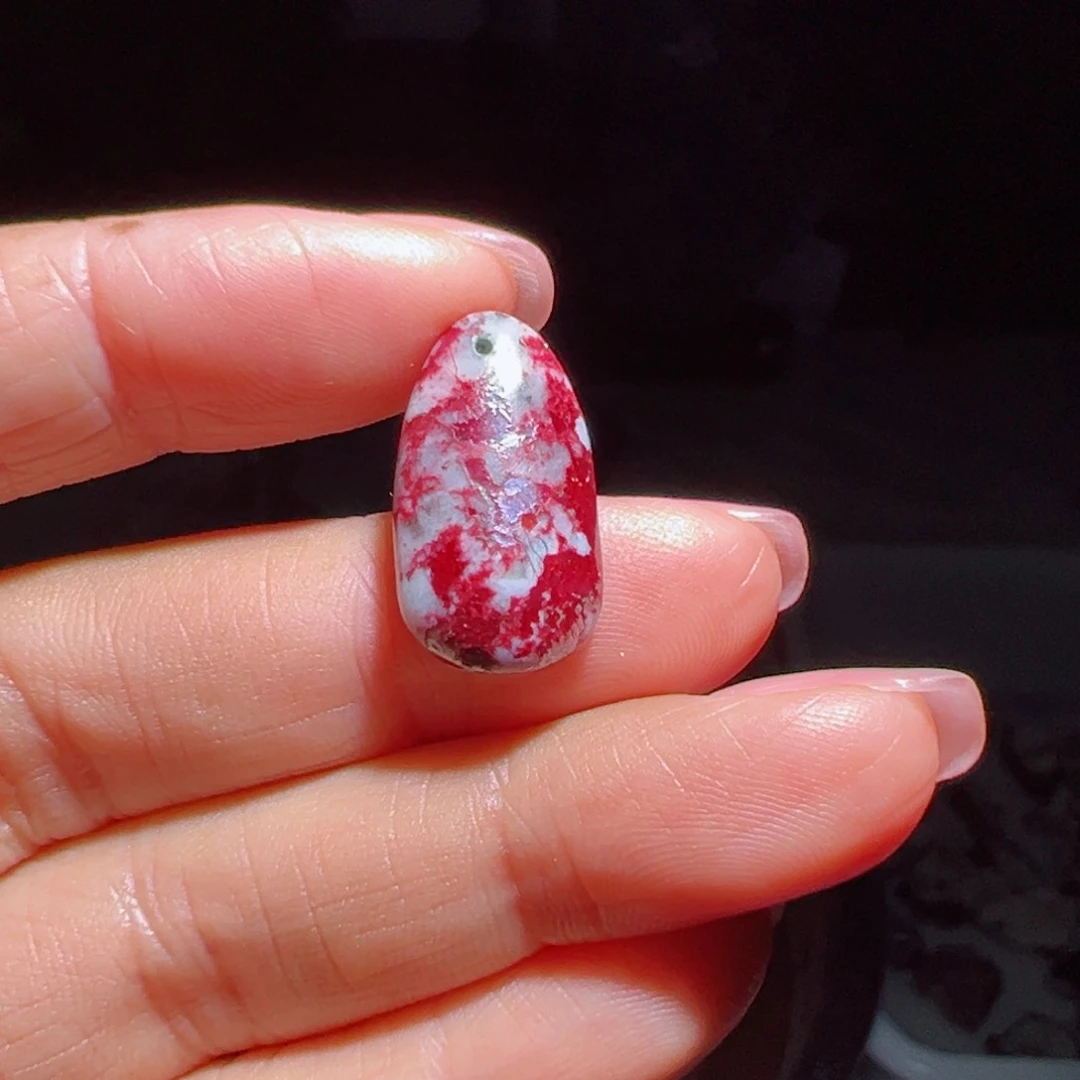 天然辰砂天然原矿吊坠4