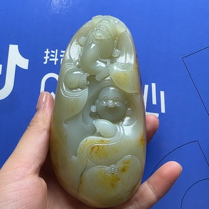 和田玉未镶嵌把件吉****5