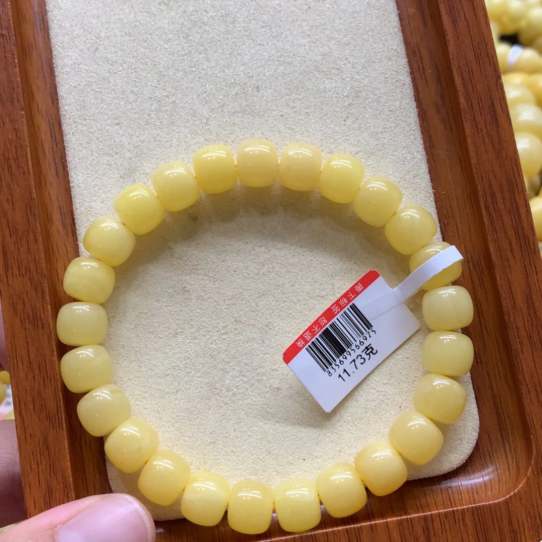 未镶嵌蜜蜡手链蜜蜡